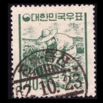 수집전문쇼핑몰 우문관 193(051) / 백지환화-농부 / 만월사용제 / 62.10.23 / 전북 금산 /