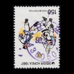 수집전문쇼핑몰 우문관 C1444(05) / 2002년 월드컵 축구대회 축국도 / 만월 사용제 / 98,3,30 / 군포 /