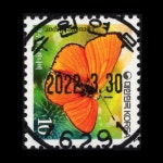 수집전문쇼핑몰 우문관 0484-16291 / 큰주홍부전나비 (10원) / 만월사용제 / 2022.3.30 / 수원연무 /