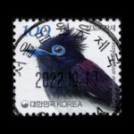 수집전문쇼핑몰 우문관 0486-06594 / 긴꼬리딱새(100원) / 만월사용제 / 2022.10.17 / 서울법원우체국 /