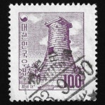 수집전문쇼핑몰 우문관 177-경북-영주-순흥(01) / 우정투문 100환 첨성대 / 만월사용제 / 93(?),9,30 / 경북 순흥 /
