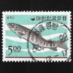 수집전문쇼핑몰 우문관 C0271(01) / 동물 시리즈(제2집) 열목이 / 만월사용제 / 66.7.22  / 서울 청량 /