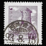 수집전문쇼핑몰 우문관 177-전북-익산-함열(01) / 우정투문 100환 첨성대 / 만월사용제 / 93,8,15 / 전북 함열 /