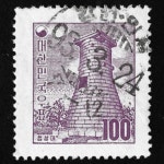 수집전문쇼핑몰 우문관 177-강원-인제(01) / 우정투문 100환 첨성대 / 만월사용제 / 93,3,24 / 강원 인제 /