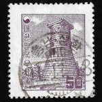 수집전문쇼핑몰 우문관 164-충남-천원-성환(03) / 지그재그투문 100환 첨성대 / 만월사용제 / 91,11,18 / 충남 성환 /