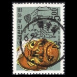 수집전문쇼핑몰 우문관 C0304(01) / 민속 시리즈(제1집) 기념우표 / 5원 산디놀음 / 만월사용제 / 67.3.25 / 목포 /