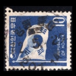 수집전문쇼핑몰 우문관 258(304) / 년월일 역입인 / 1차그라비어 10원 태극기 / 만월사용제 / 72.3.22 / 전북(익산군)함열 /