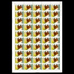 수집전문쇼핑몰 우문관 C0333-334 / 세계반공연맹1차총회기념우표 / 전지 2종 / 중간접힘/ 상태양호/ 1967