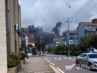 서귀포 동홍동 공사현장서 화재...인명 피해 없어