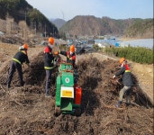 북부산림청, 영농부산물 파쇄로 소각 산불 차단...가을철 산불 대응
