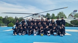 포토갤러리 - 원광대학교병원 헬기장 견학 원광보건대학교 의무부사관과