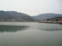 죽안저수지에 비친 봄 - 마을이야기 -예천군 금당실마을 금당실정보화마을,예천군 금당실정보화마을