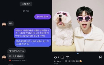 제가 정치인인가요? DM 논란에 김갑수 임영웅, 한국인 자격 없어