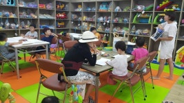 영양읍내 장난감도서관 오픈. 밴드개설.가베 수업했어요 - 영양군