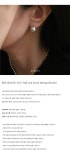 시우바이제이 [925 silver] E-015 / ball one touch earring (2color)