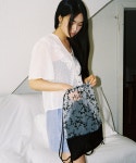 [얀]YAHN Sheer Flower Drawstring Bag [W CONCEPT]