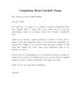영문 당좌 대월에 대한 불평(Complaining About Overdraft Charge)