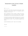 (영문/한글) 동산 인수로 인해 할인된 가격의 공고문(Announcement of Price Cut Due to Property Acquisition )