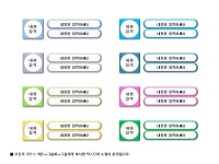 파워포인트 다이어그램 원형 입력박스
