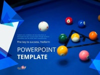 PPT 발표자료 빠르게 만드는 방법은? 당구 테마 (스포츠) Powerpoint 배경 디자인 템플릿으로 10분 완성 | 예스폼 PPT