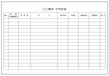 펜션 숙박일지