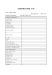 영문 여행예약서(Travel booking form)