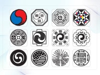 파워포인트 클립아트 각종 태극문양, 각종 전통문양