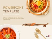 PPT 발표자료 빠르게 만드는 방법은? 분식집 테마 (음식) PPT 표지 템플릿으로 10분 완성 | 예스폼 PPT