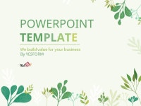 PPT 발표자료 빠르게 만드는 방법은? 새싹 일러스트 테마 (자연) PPT 표지 템플릿으로 10분 완성 | 예스폼 PPT