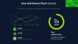 PPT 발표자료 빠르게 만드는 방법은? 표식이 있는 꺾은선형 & 도넛형 혼합차트 (공부) 템플릿으로 10분 완성 | 예스폼 PPT