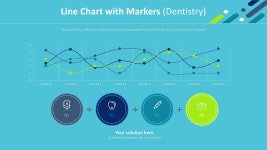 PPT 발표자료 빠르게 만드는 방법은? 곡선 및 표식이 있는 분산형 차트 (치과) 템플릿으로 10분 완성 | 예스폼 PPT