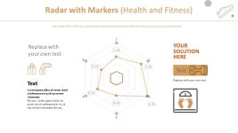 PPT 발표자료 빠르게 만드는 방법은? 표식이 있는 방사형 Chart (헬스&피트니스) 템플릿으로 10분 완성 | 예스폼 PPT