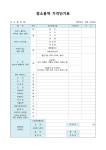 청소용역 가격단가표 - 기업 표준서식