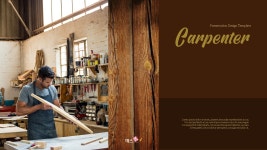 목수, 목공 (Carpenter) 템플릿 배경