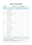 홈플러스(주) 병점점(냉동신고) | 냉동기 유지관리 점검표