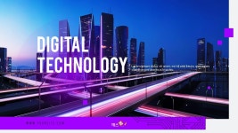 디지털 테크놀러지 (Digital Technology) 템플릿 PPT