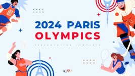 PPT 발표자료 빠르게 만드는 방법은? 2024 파리 올림픽 PPT 배경 템플릿 템플릿으로 10분 완성 | 예스폼 PPT