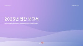 2025 연간보고서 PPT 템플릿 - 비즈니스 성과 발표 보고서