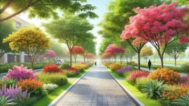 목포시 이로공원 꽃길이미지 - 열린시장실 목포시 이로공원 꽃길이미지