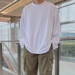 고퀄 워싱 옆트임 박스 긴팔 티셔츠 (11 COLOR) - zavino