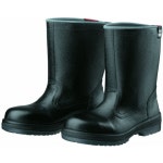 434207099 ラバー2層底安全靴(半長靴)耐滑 JIS T8101革製S種E・F合格 ブラック 30.0cm R2-06 低価セール