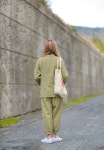 지장사(ZIJANGSA) [P0002] 남여공용 20수 봄가을 긴팔 상하의 세트 (24003) 카키 - 사이즈 & 후기 | 무신사