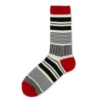 탄포포(TANPOPO) Stripe Mix Sock Red - 4,000원 | 무신사 스토어