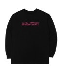 아임낫어휴먼비잉(I AM NOT A HUMAN BEING) AUTOGRAPH LOGO LONG SLEEVE T SHIRTS - BLACK/PINK - 49,000원 | 무신사 스토어