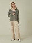 카인드라운지(KIINDLOUNGE) 데일리 새틴 와이드 팬츠_크림/블랙 - 89,000원 | 무신사 스토어