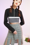 라스트나잇무비(LAST NIGHT MOVIE) checked pattern slit skirt - 208,000 | 무신사 스토어