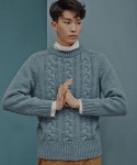 주식회사 트웰브스타즈 | 트웰브스타즈(TWELVE STARS) HEAVY TWIST KNIT (Topaz) - 95,200원 | 무신사 스토어 - 셀렉트숍 무신사 스토어 - 셀렉트숍