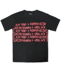 아임낫어휴먼비잉(I AM NOT A HUMAN BEING) Big Logo T-Shirts - Black/Red - 29,400원 | 무신사 스토어