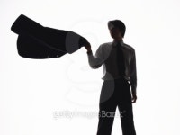Portrait of businessman with jacket flowing, Front View, Silhouette 이미지 (79300117) - 게티이미지뱅크 Portrait of...