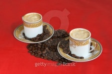 투컵스커피(Two cups coffee) | Two cups of coffee 이미지 (91360383) - 게티이미지뱅크 Two cups of coffee